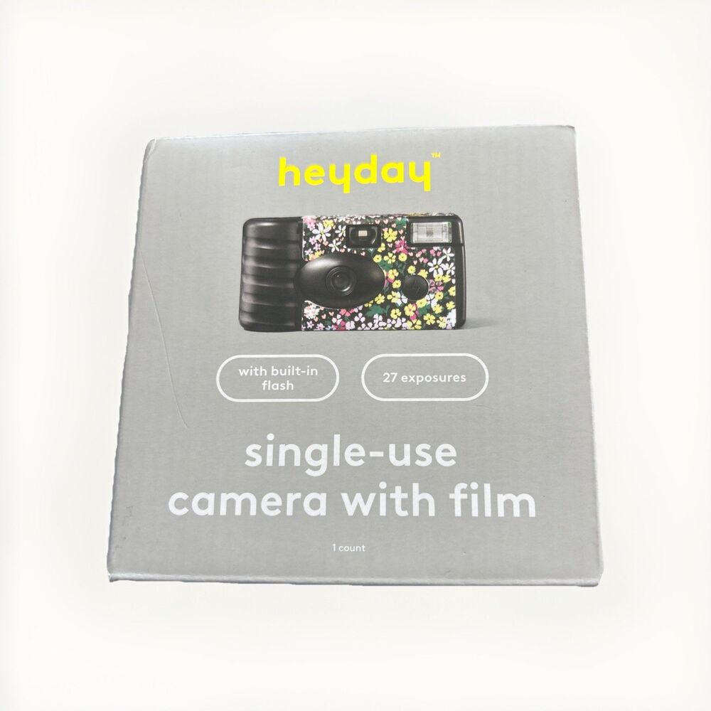 Single Use Camera With Film Heyday Floral Themed NEW SEALED
